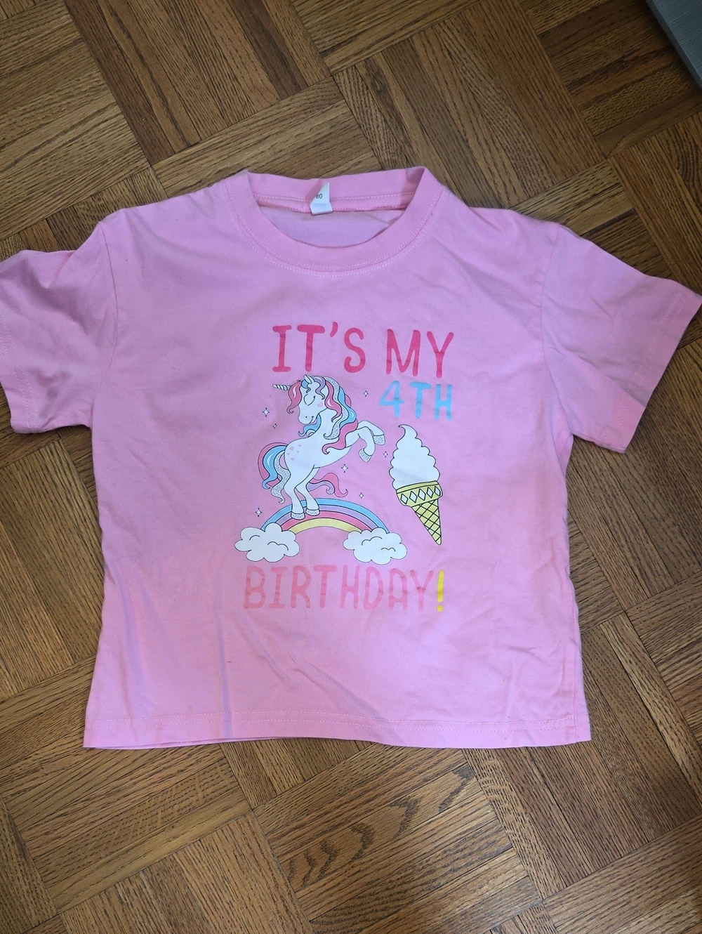4th Birthday Unicorn Tee